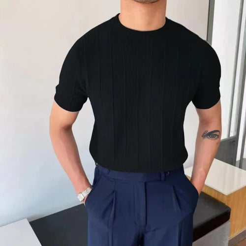 Bawełniany T-shirt „Leo” z lekkiej dzianiny – Komfort i styl na lato